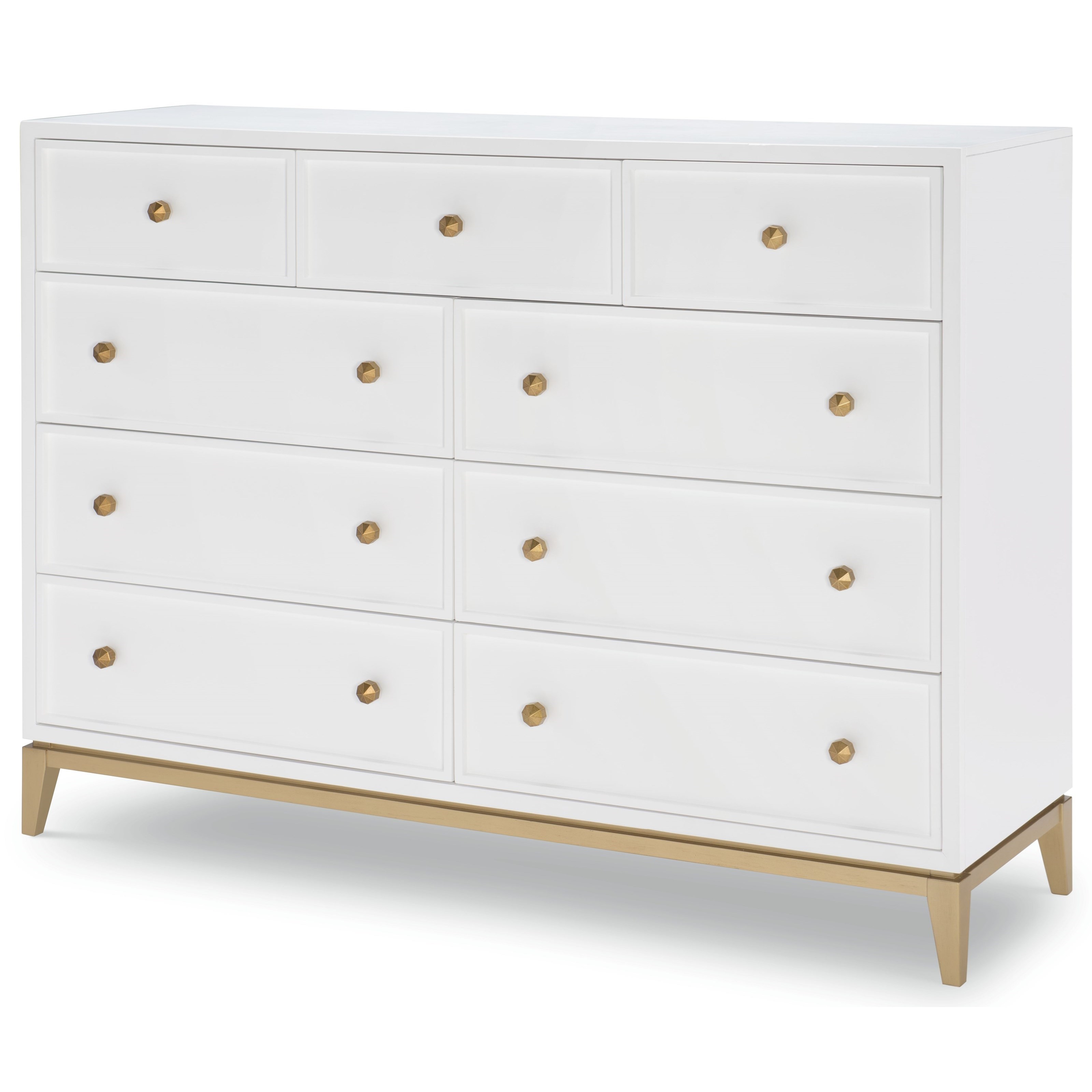 White bureau store dresser